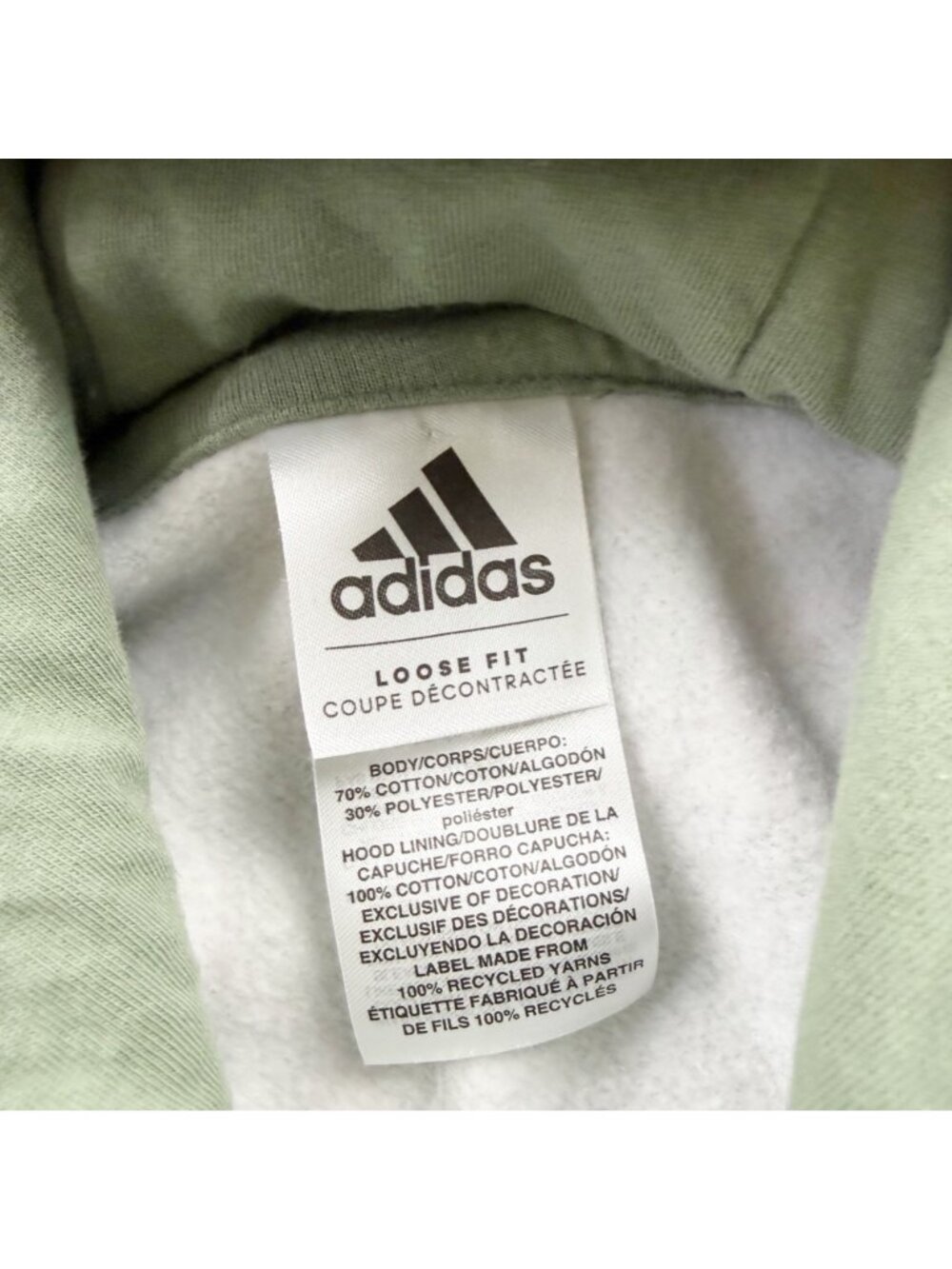 Adidas Kids Camo Hoodie Pullover Loose Fit M 10-12 - Picture 2 of 4